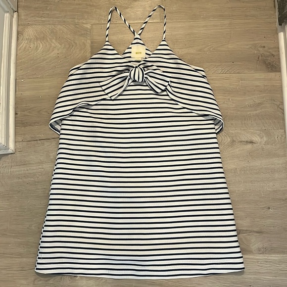 Maeve Nautical Stripe Mini Dress Sz Small - Picture 1 of 7
